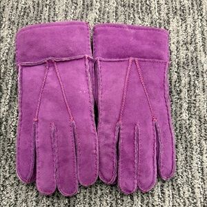 Purple Suede Gloves